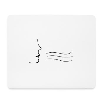 wind atmen - Mousepad (Querformat) - Weiß - Vorne