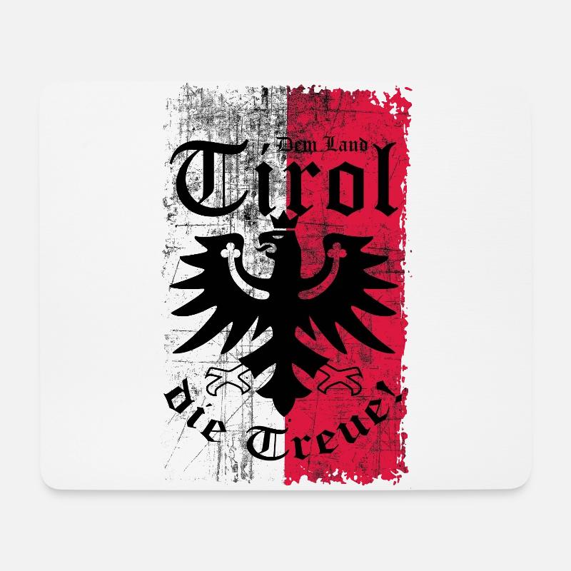 Tirol - Mousepad (Querformat) - Weiß