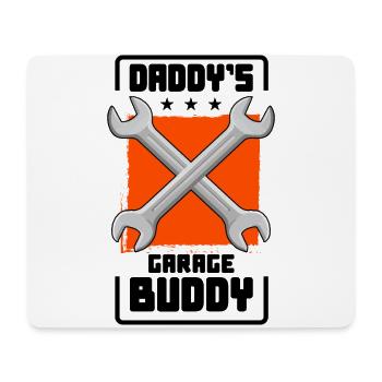 Daddy Garage Buddy Car Mechanic Vehicle Technician - Mousepad (Querformat) - Weiß - Vorne