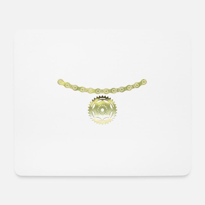 Fahrrad - Mousepad (Querformat) - Weiß