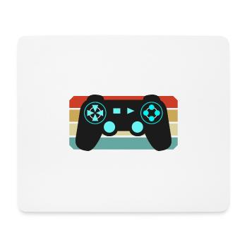 Vintage Retro Gaming Controller - Mousepad (Querformat) - Weiß - Vorne