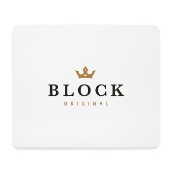 Block Original Familienlogo - Mousepad (Querformat) - Weiß - Vorne