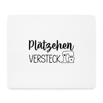 Plätzchen Versteck - Mousepad (Querformat) - Weiß - Vorne