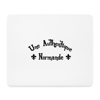 Une Authentique Normande - Tapis de souris (format paysage) - blanc - Devant