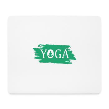 Yoga - Mousepad (Querformat) - Weiß - Vorne