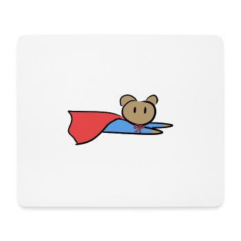 retten Held fliegen retter symbol bär - Mousepad (Querformat) - Weiß - Vorne