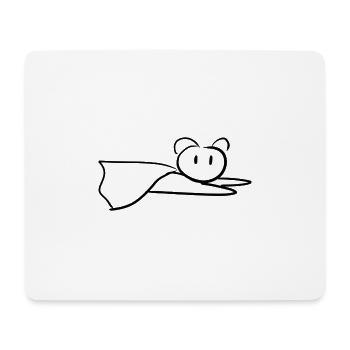 Fliegender Bär Tier Symbol retter retten - Mousepad (Querformat) - Weiß - Vorne