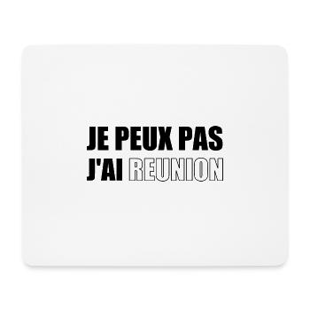 Ich kann keine Besprechung abhalten - Mousepad (Querformat) - Weiß - Vorne