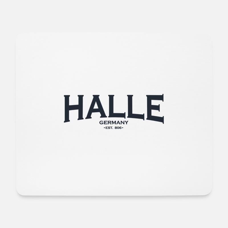 Halle - Mousepad (Querformat) - Weiß