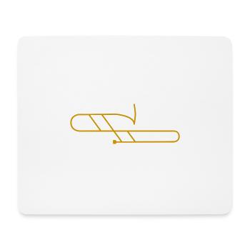 Modern trombone - Mouse Pad (horizontal) - white - Front