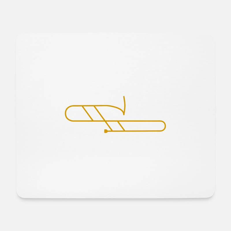 Modern trombone - Mouse Pad (horizontal) - white