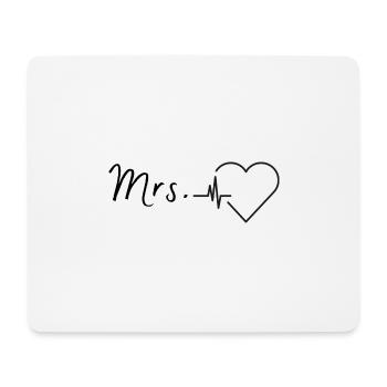 Mrs - Mousepad (Querformat) - Weiß - Vorne