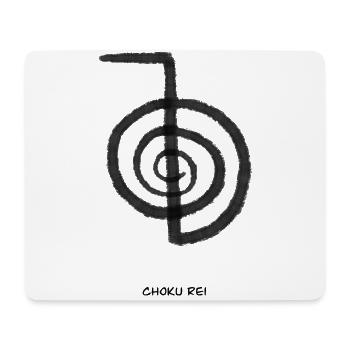 Choku Rei Reiki Symbol - Mouse Pad (horizontal) - white - Front