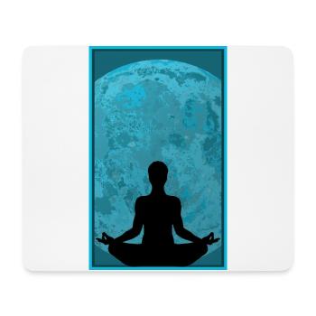 Yoga Meditation Entspannung meditieren ZEN - Mouse Pad (horizontal) - white - Front