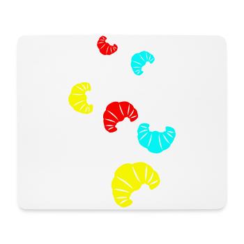 Croissant icon - Mouse Pad (horizontal) - white - Front