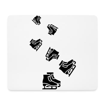 Inliner Icon Symbol - Mousepad (Querformat) - Weiß - Vorne