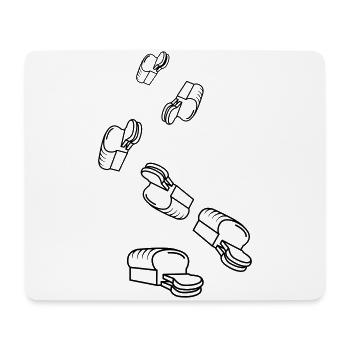 Brot icon symbol - Mousepad (Querformat) - Weiß - Vorne