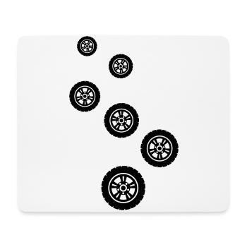 Reifen tuning - Mousepad (Querformat) - Weiß - Vorne