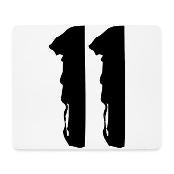11 number jersey - Mouse Pad (horizontal) - white - Front