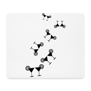 Cocktail Icon - Mousepad (Querformat) - Weiß - Vorne