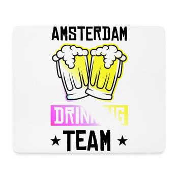 Amsterdam Drinking Team - Mousepad (Querformat) - Weiß - Vorne