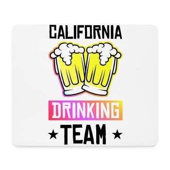 Équipe de consommation d’alcool de Californie - Tapis de souris (format paysage) - blanc - Devant