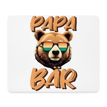 Papa Vater - Mousepad (Querformat) - Weiß - Vorne