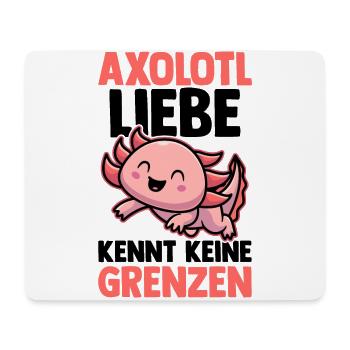 Axolotl - Mousepad (Querformat) - Weiß - Vorne