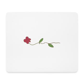 symbole de la rose de la fleur - Tapis de souris (format paysage) - blanc - Devant