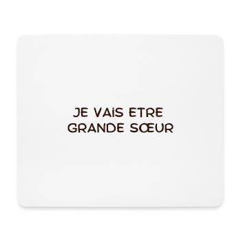 Ich werde eine große Schwester sein - Mousepad (Querformat) - Weiß - Vorne