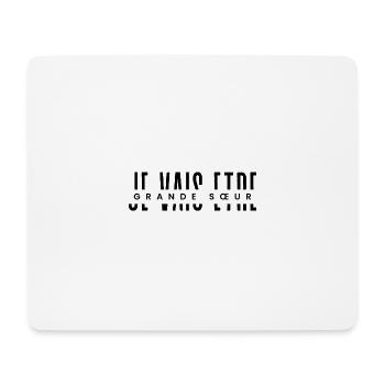 Ich werde eine große Schwester sein - Mousepad (Querformat) - Weiß - Vorne