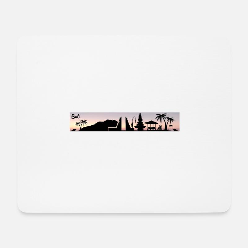 Bali Skyline color - Tapis de souris (format paysage) - blanc