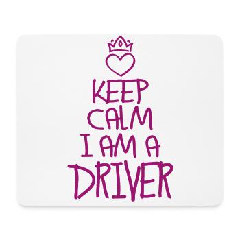 Keep Calm Driver Cool Gift - Mouse Pad (horizontal) - white - Front