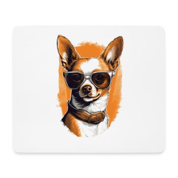 Cool Chihuahua - Tapis de souris (format paysage) - blanc - Devant