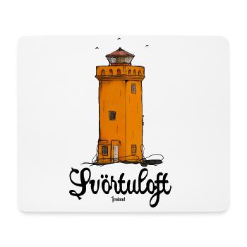 Svörtuloft Leuchtturm, Island - Mousepad (Querformat) - Weiß - Vorne