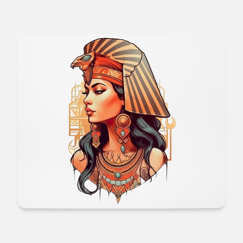 Ägypten Kleopatra Pharao Pyramiden Königin - Mousepad (Querformat) - Weiß