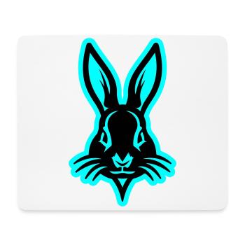 Lapin, Lapin De Pâques, Tête Pâques - Tapis de souris (format paysage) - blanc - Devant