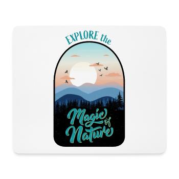 Camper, Abenteurer und Naturburschen - Mousepad (Querformat) - Weiß - Vorne
