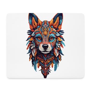 de chien chaman Bohème Design - Tapis de souris (format paysage) - blanc - Devant