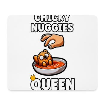 Lustige Chicken Nuggets Frau Mädchen Geschenk - Mousepad (Querformat) - Weiß - Vorne