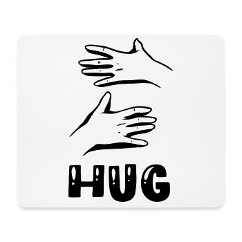 hug - Mouse Pad (horizontal) - white - Front