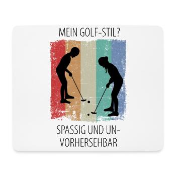 MINIGOLF MINIGOLFER MINIGOLFERIN Minigolfspieler - Mousepad (Querformat) - Weiß - Vorne