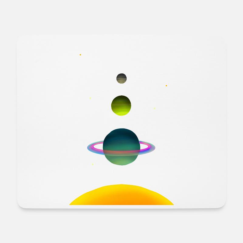 Planets Aligned - Mouse Pad (horizontal) - white