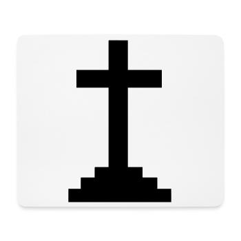 Kreuz (V) - Mousepad (Querformat) - Weiß - Vorne