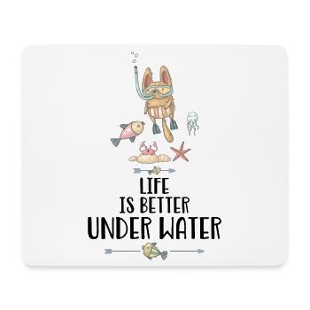 Diver - Mouse Pad (horizontal) - white - Front