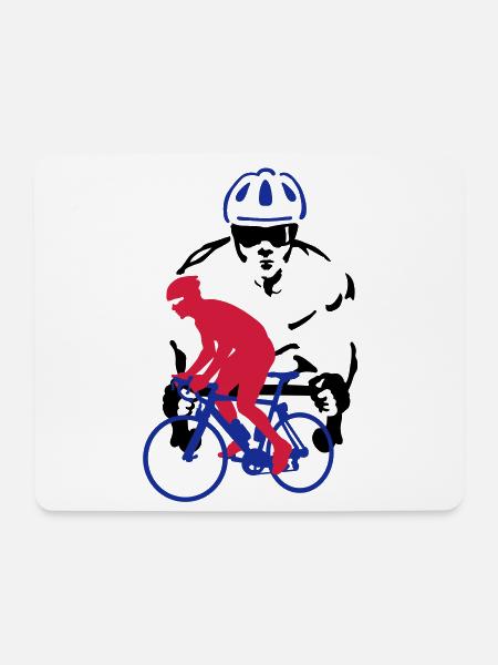 Rennrad - Mousepad (Querformat) - Weiß