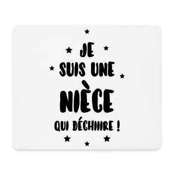 Nichte / Neffe / Onkel / Tante - Mousepad (Querformat) - Weiß - Vorne