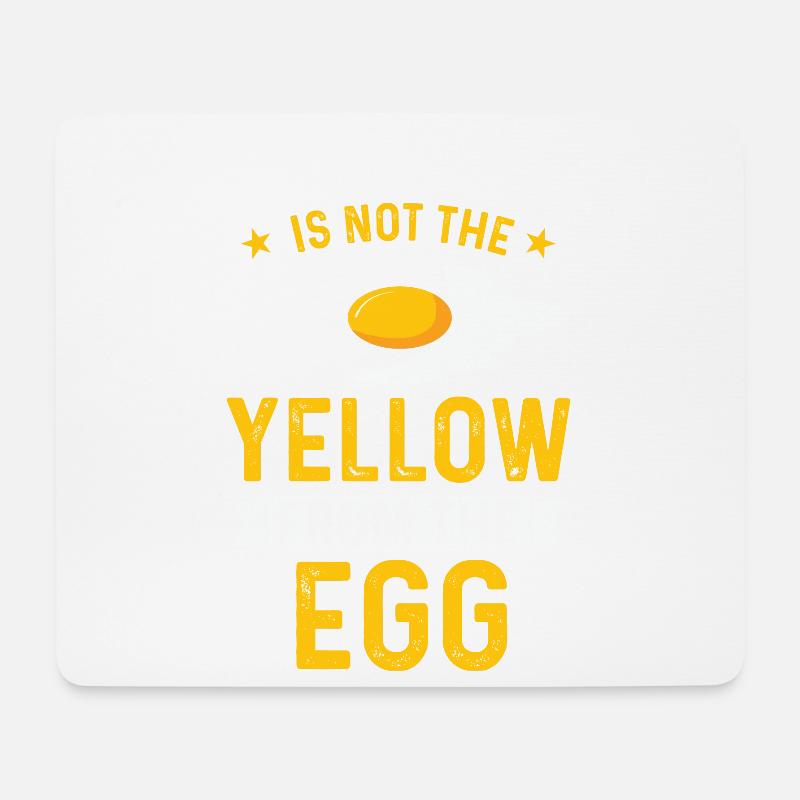 My English Not The Yellow From The Egg Shirt - Mousepad (Querformat) - Weiß