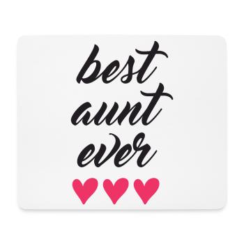 Beste Tante aller Zeiten - Mousepad (Querformat) - Weiß - Vorne