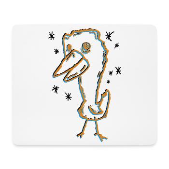 Wild Bird - Mouse Pad (horizontal) - white - Front